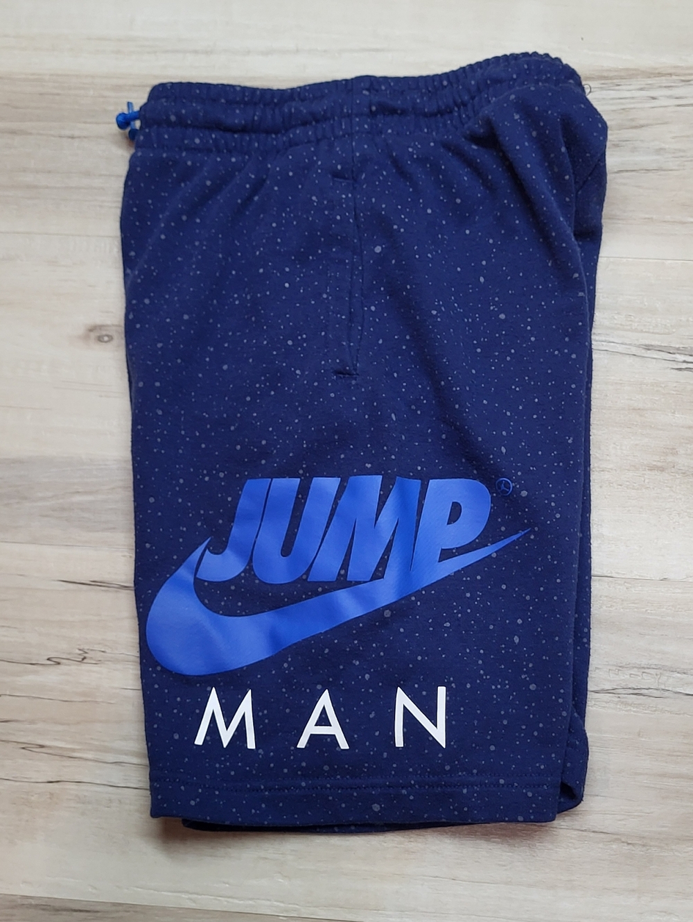 Nike Air Jordan Navy Speckled Sweat Shorts Size Boys Small